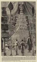 The Lying-in-State of the Late Crown Prince of Siam at Bangkok